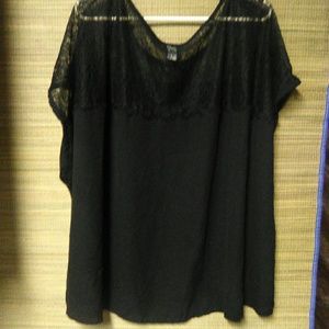 Torrid black sheer top size 4x